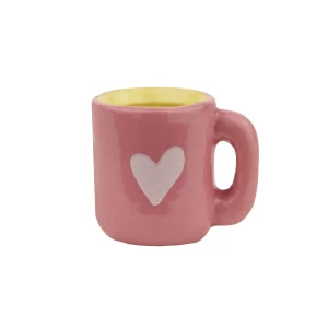 fève mug rose porcelaine