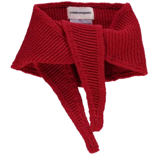 foulard scarf laine rouge