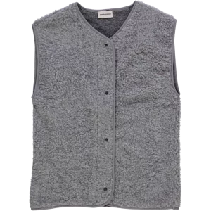 veste sans manches sheep laine grise poudre organic