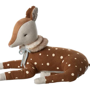 peluche bambi allongé
