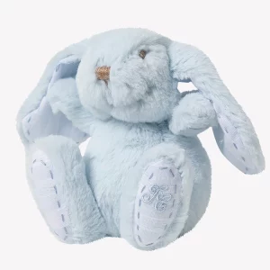 doudou peluche lapin bleu