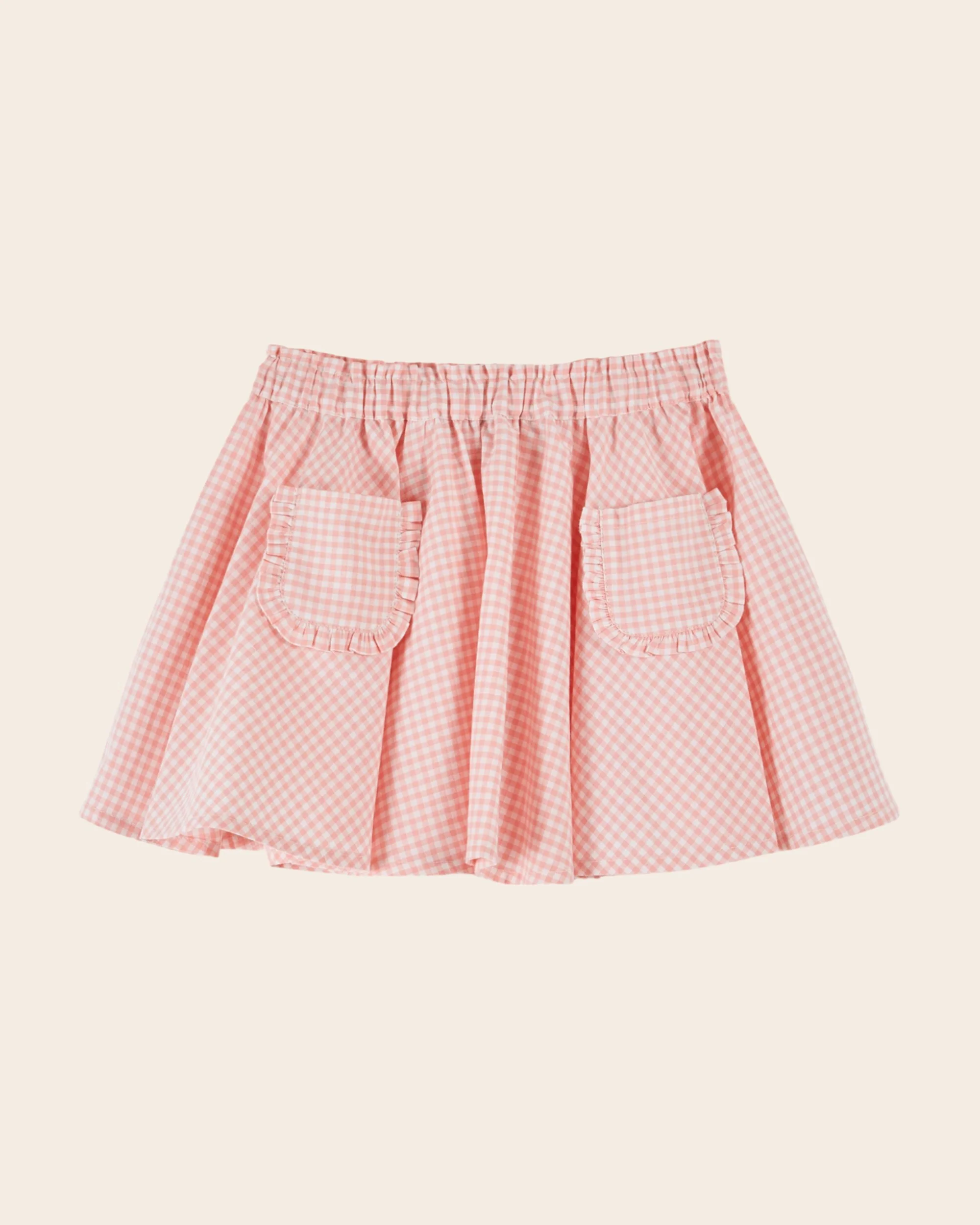 jupe vichy rose