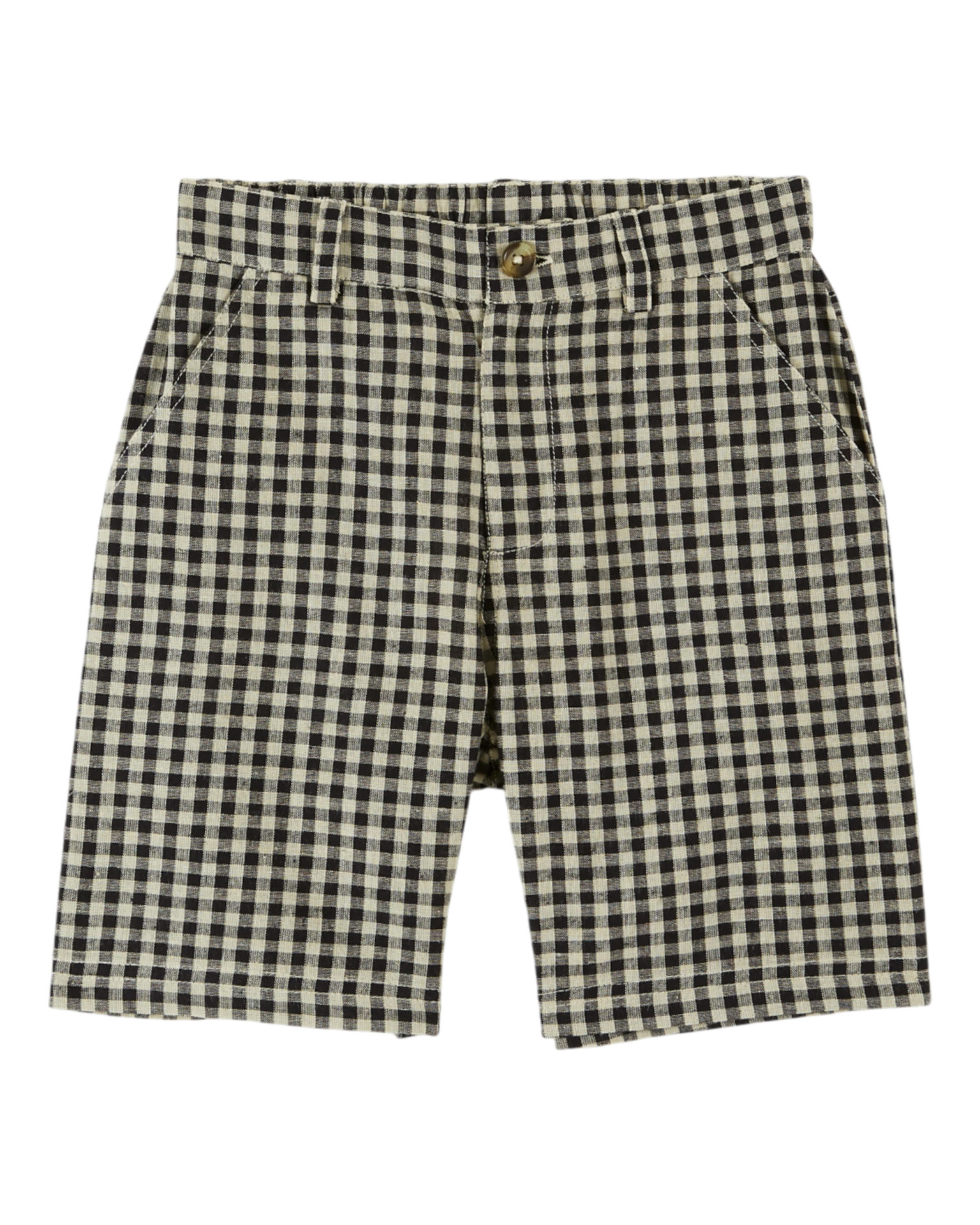 short enfant vichy noir