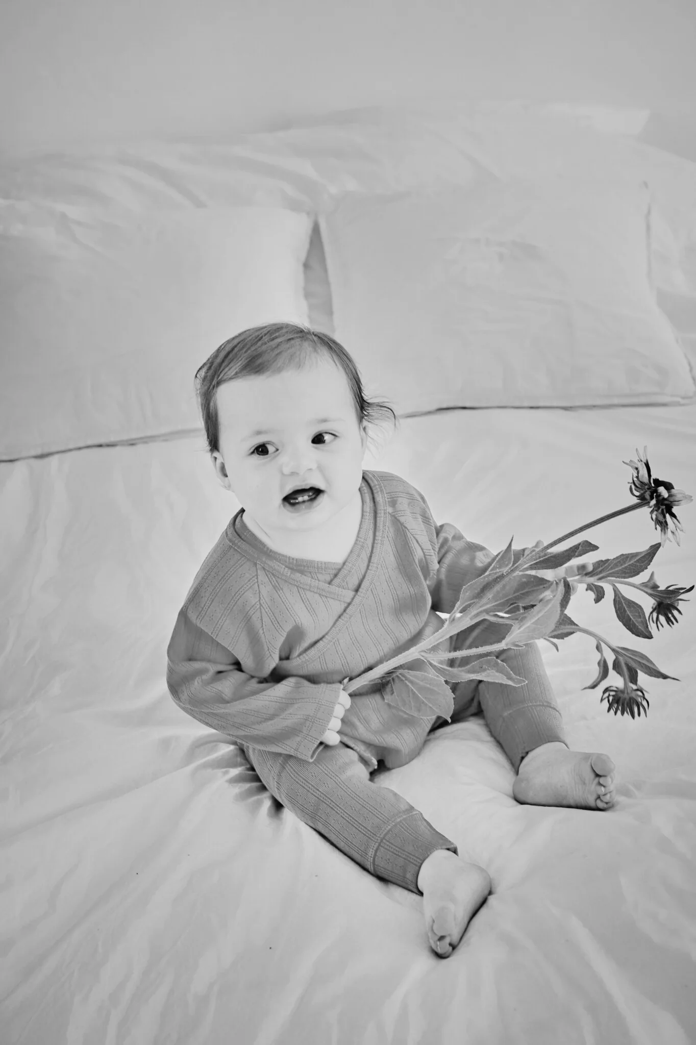 Cache-Coeur Crocus Pointelle Biscotti – Image 2