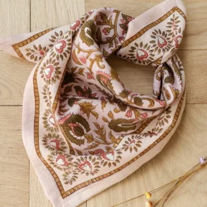 Petit Foulard Mina Rose Poudre
