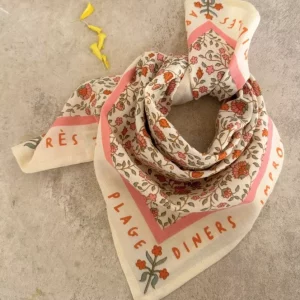 Petit Foulard Rosa Sorbet d'Eté