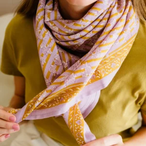 Grand Foulard Mona Parme