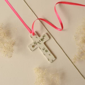 Bijou Mural Croix Pink Berry Bonheur