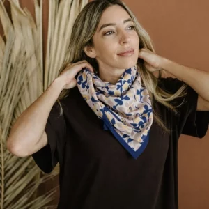 Grand Foulard Amélia Blue