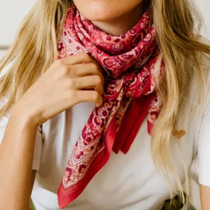 Grand Foulard Garda Framboise