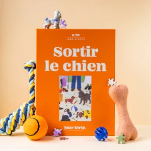 Puzzle Sortir le chien 100 pièces