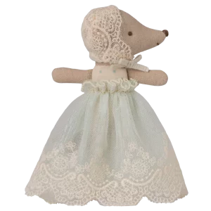 Souris Bébé en robe - Menthe