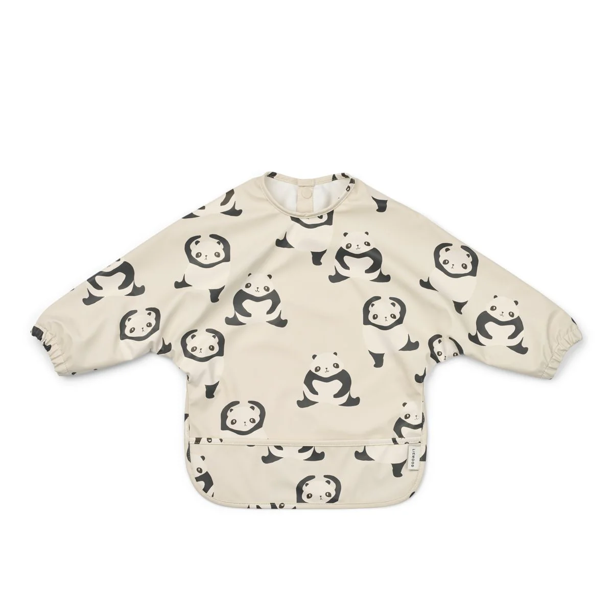 bavoir imperméable Merle à manches longues imprimé Panda Liewood