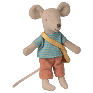 Souris Petit Frère avec son sac