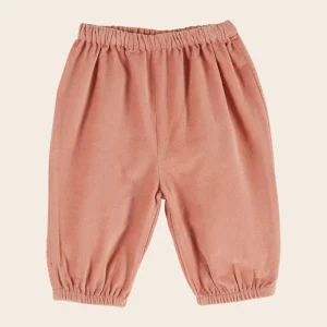 pantalon bébé velours ras rose sakura emile et ida
