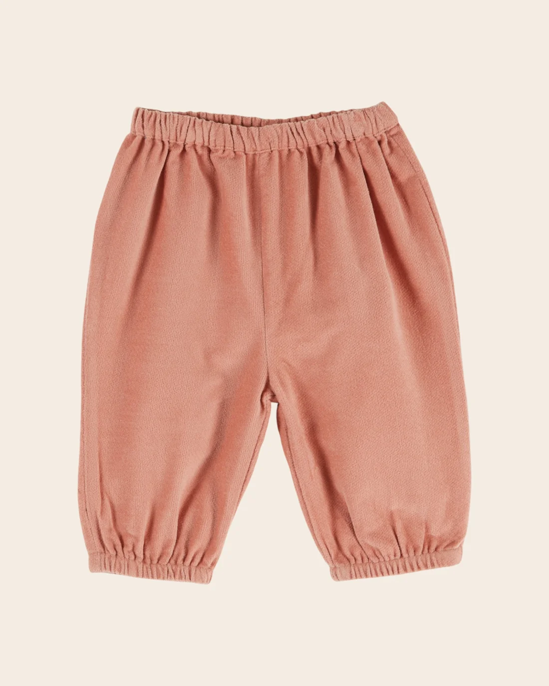 pantalon bébé velours ras rose sakura emile et ida