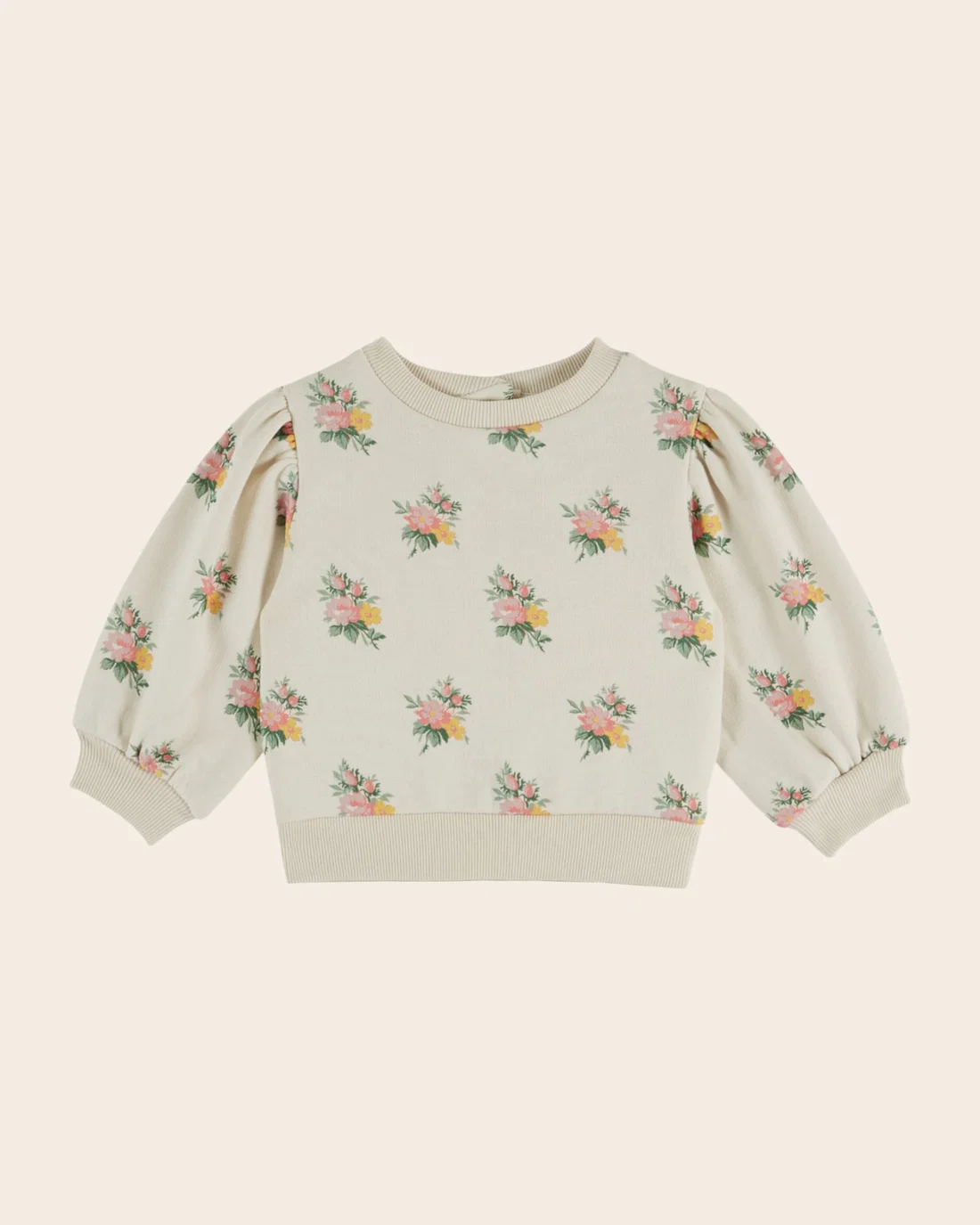 SWEATSHIRT MOLLETON FLEURS EMILE ET IDA