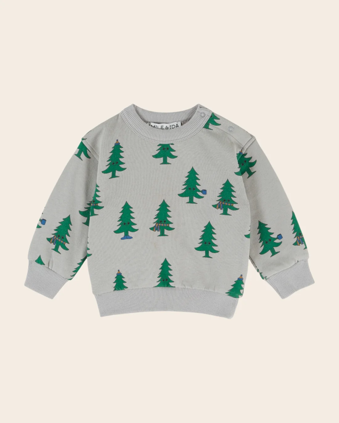 SWEATSHIRT SAPIN GRIS EMILE ET IDA