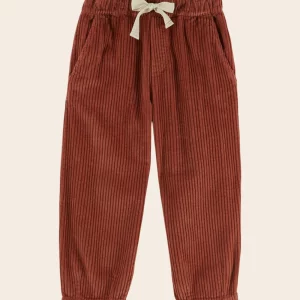 pantalon velours jogger acajou emile et ida