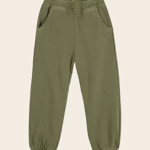pantalon jogging teinture pigmentaire olive emile et ida