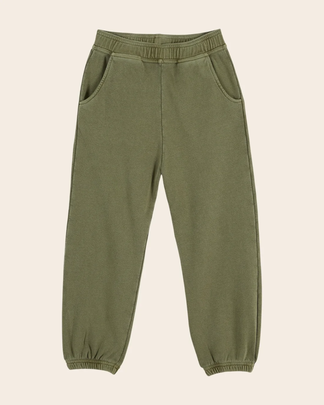 pantalon jogging teinture pigmentaire olive emile et ida
