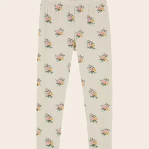 Legging fleuri écru Emile et Ida