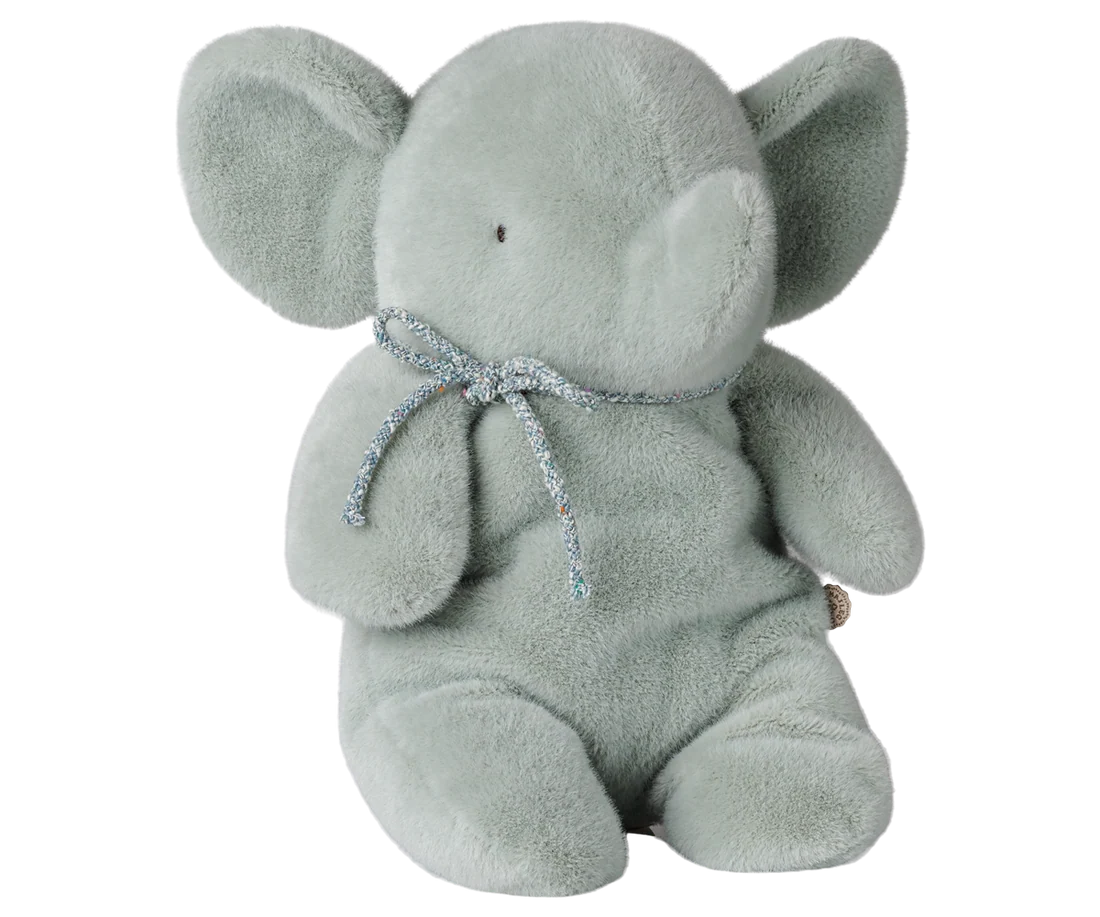 Peluche Eléphant Medium Menthe Douce