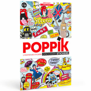 POSTER A STICKERS ENGLISH POPPIK