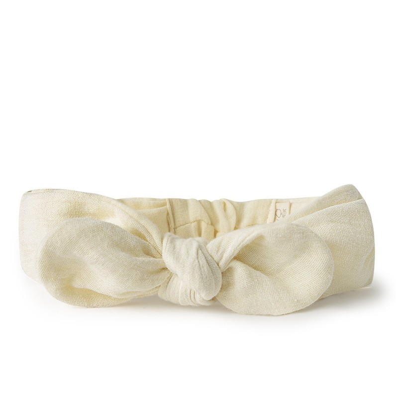 BANDEAU TURBAN IVORY BABYSHOWER