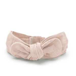 BANDEAU TURBAN NUDE POWDER BABYSHOWER