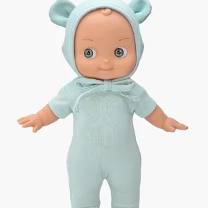 POUPEE ZEBULON MINI PLANCHA ET SA TENUE DE SOURIS VERTE MENTHE MINIKANE