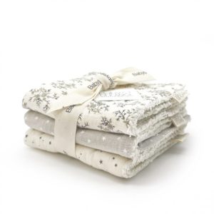 LOT DE 3 MINIS LANGES LITTLE MILEY BABYSHOWER