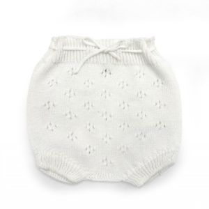 BLOOMER CAPRI MILKY WHITE BABYSHOWER
