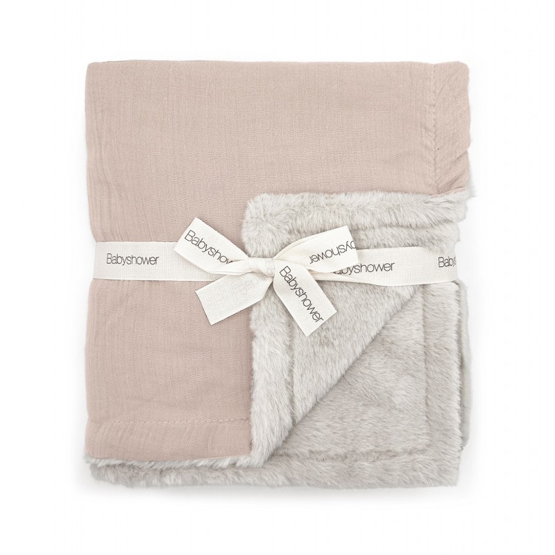 COUVERTURE POLAIRE NUDE POWDER BABYSHOWER
