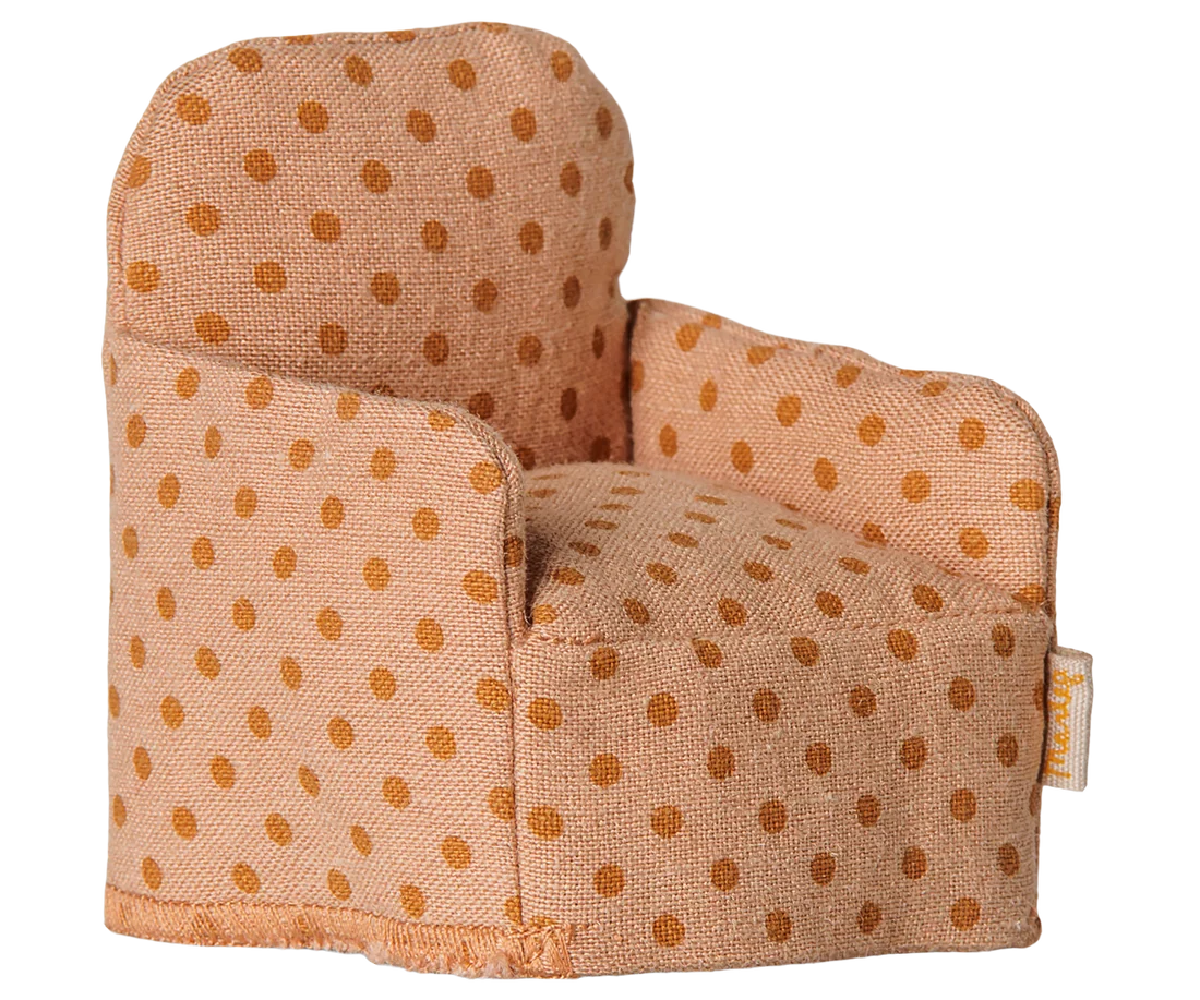 fauteuil pour souris a pois maileg