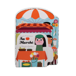 LIVRE IMAGIER TOUT-CARTON AU MARCHE MARCEL ET JOACHIM