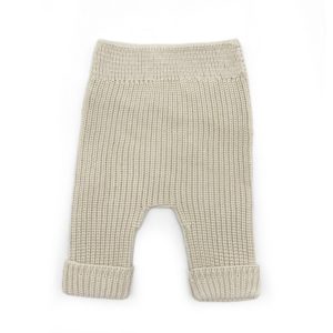 PANTALON EN TRICOT CANALE BEIGE BABYSHOWER