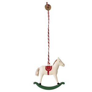 ORNEMENT METALLIQUE CHEVAL A BASCULE MAILEG