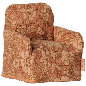 FAUTEUIL POUR SOURIS ROSE A FLEURS MAILEG