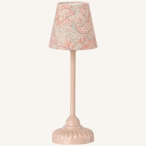 LAMPADAIRE VINTAGE ROSE FLEURI POUR SOURIS MAILEG
