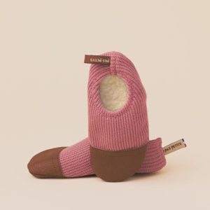CHAUSSONS LES PETITES TRICOTS ROSE LES PAS PETITS