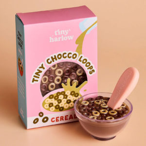 BOL DE CEREALES AU CHOCOLAT POUR POUPEE TINY HARLOW