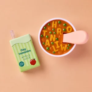 box de soupe et jus de pomme pour poupée tiny harlow